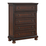 Cumberland Brown Cherry Sleigh Storage Platform Bedroom Set by Homelegance at Eve Furniture