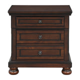 Cumberland Brown Cherry Sleigh Storage Platform Bedroom Set by Homelegance at Eve Furniture