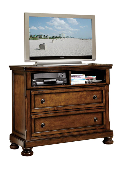 Cumberland Brown Cherry TV Chest by Homelegance at Eve Furniture