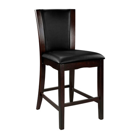 Daisy Dark Brown Counter Height Chair, Set of 2 by Homelegance at Eve Furniture