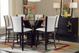 Daisy Dark Brown Glass-Top 54" Round Counter Height Table by Homelegance at Eve Furniture