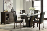 Daisy Dark Brown Side Chair, Set of 2 by Homelegance at Eve Furniture
