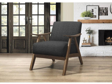 Damala Dark Gray Accent Chair by Homelegance at Eve Furniture
