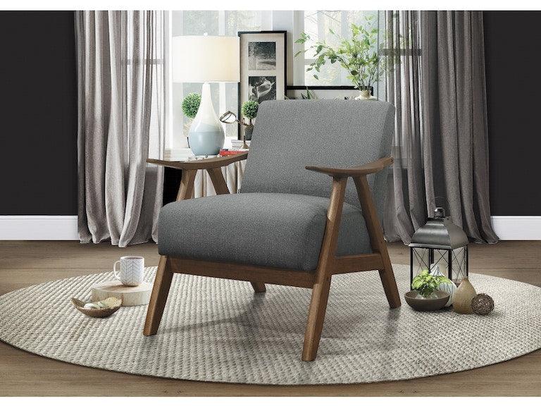 Damala Gray Accent Chair by Homelegance at Eve Furniture