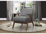 Damala Gray Accent Chair by Homelegance at Eve Furniture