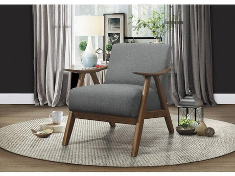 Damala Gray Accent Chair by Homelegance at Eve Furniture