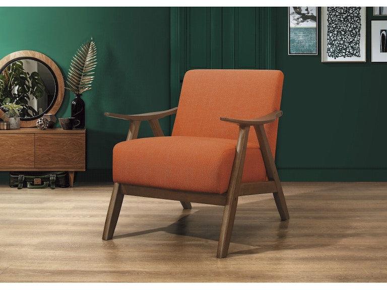 Damala Orange Accent Chair by Homelegance at Eve Furniture
