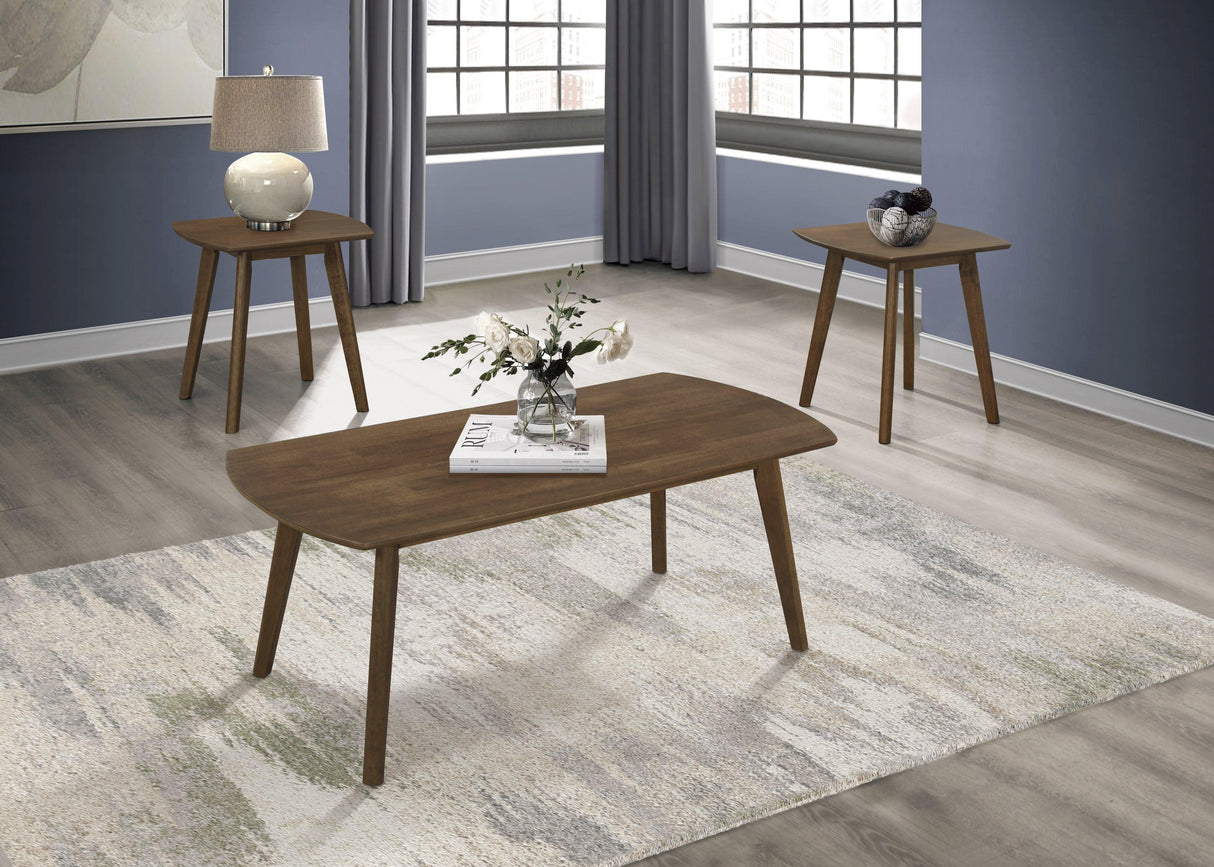Damala Walnut 3-Piece Pack Occasional Set by Homelegance at Eve Furniture