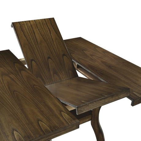 Darla Brown Extendable Dining Table by Homelegance at Eve Furniture