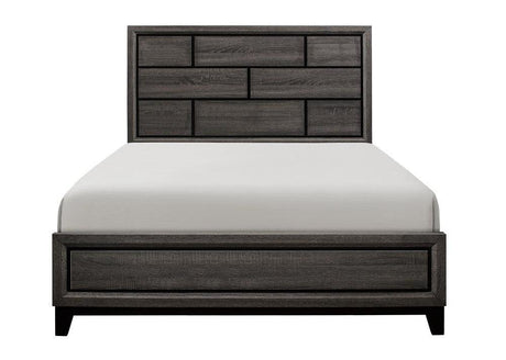 Davi Gray Full Panel Bed by Homelegance at Eve Furniture