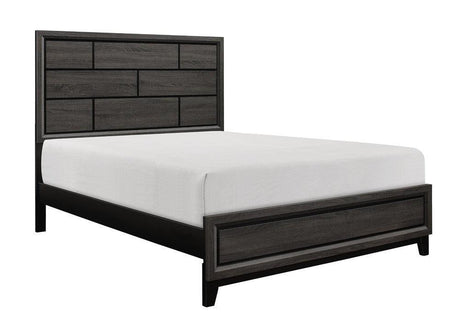 Davi Gray Full Panel Bed by Homelegance at Eve Furniture