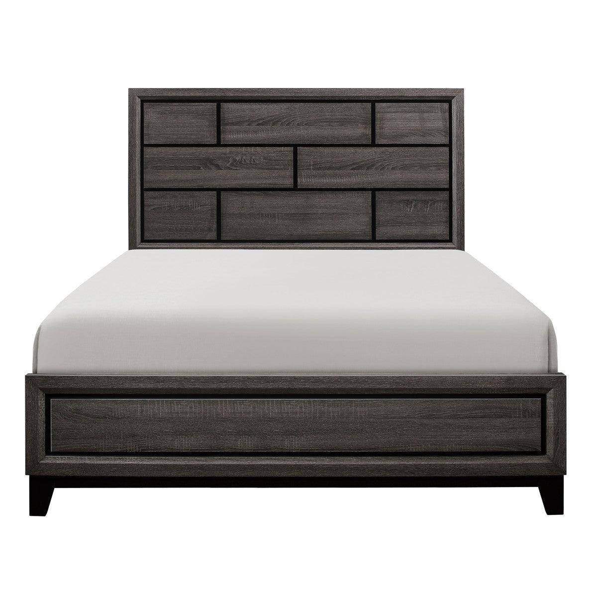 Davi Gray Panel Bedroom Set by Homelegance at Eve Furniture