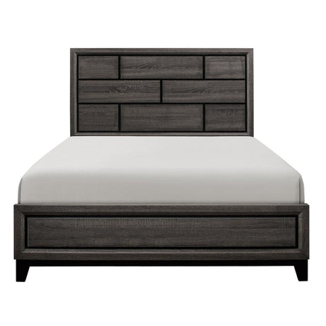 Davi Gray Panel Bedroom Set by Homelegance at Eve Furniture