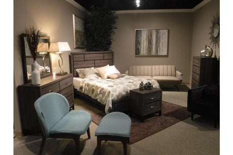 Davi Gray Panel Bedroom Set by Homelegance at Eve Furniture