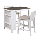 Daye White/Gray 3-Piece Counter Height Set by Homelegance at Eve Furniture