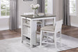 Daye White/Gray 3-Piece Counter Height Set by Homelegance at Eve Furniture