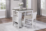 Daye White/Gray 3-Piece Counter Height Set by Homelegance at Eve Furniture
