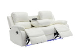 leather white sofa set
