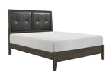 Edina Dark Gray King Panel Bed