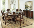 Deryn Park Cherry Extendable Round/Oval Dining Set by Homelegance at Eve Furniture