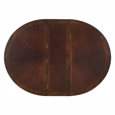Deryn Park Cherry Extendable Round/Oval Dining Table by Homelegance at Eve Furniture