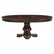 Deryn Park Cherry Extendable Round/Oval Dining Table by Homelegance at Eve Furniture