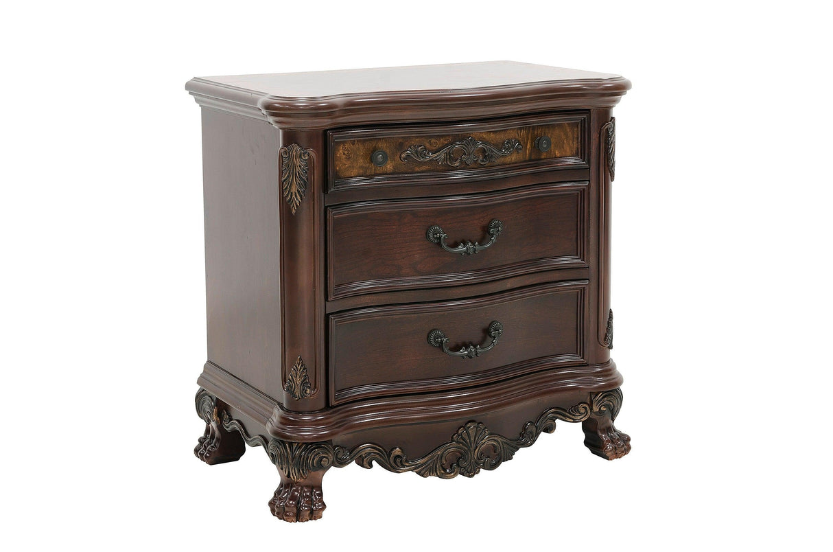 Deryn Park Cherry Nightstand by Homelegance at Eve Furniture