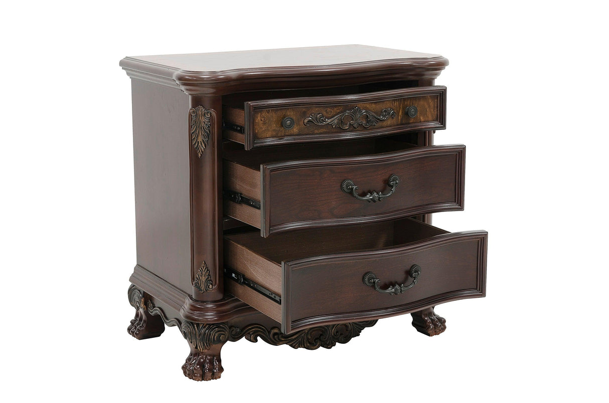 Deryn Park Cherry Sleigh Bedroom Set by Homelegance at Eve Furniture