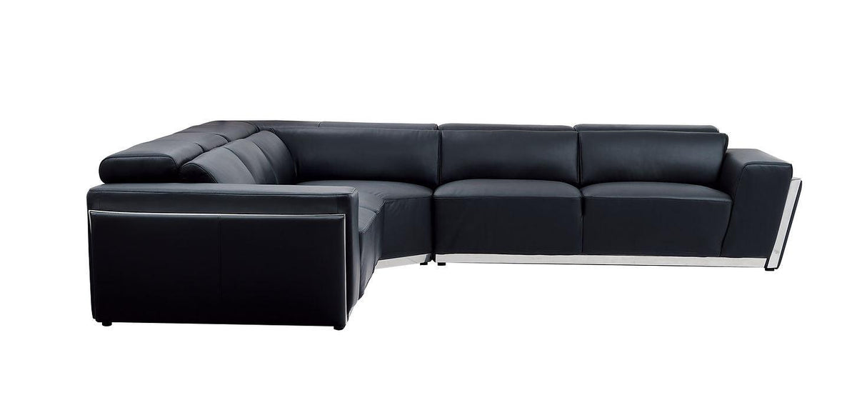 Domo Black 3-Piece Sectional by New Era Innovations at Eve Furniture