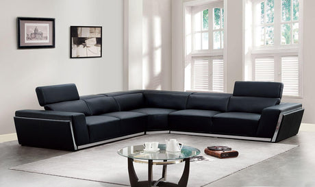Domo Black 3-Piece Sectional by New Era Innovations at Eve Furniture