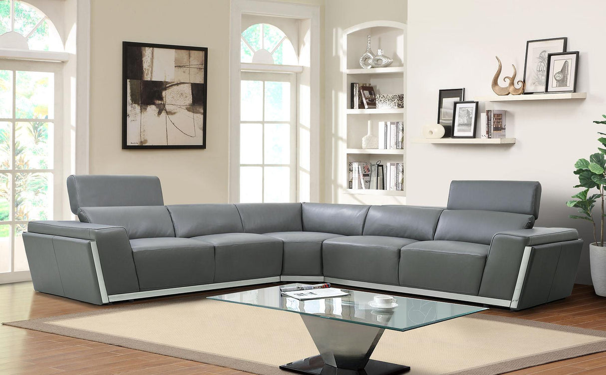 Domo Grey 3-Piece Sectional by New Era Innovations at Eve Furniture