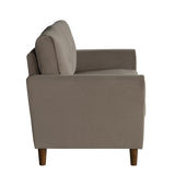 Dunleith Light Brown Velvet Loveseat by Homelegance at Eve Furniture