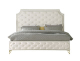 B830 Leilah King Platform Bed (Cream)