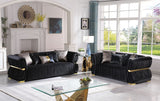 Black And Gold Sofa Set