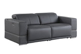 Grey Leather Sofa