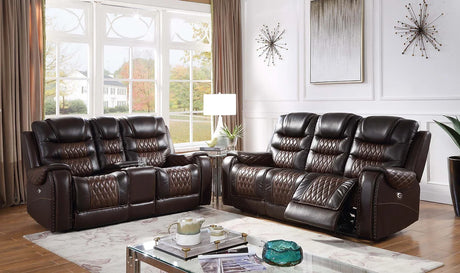 S4440 Glendale 3pcs Leather Power Reclining Living Room Set
