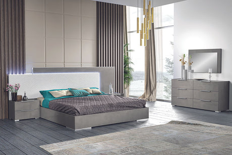 Fabiana Italian bedroom  Collection (Grey) - Eve Furniture