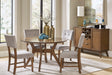 Edam Brown Round Dining Set by Homelegance at Eve Furniture