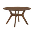 Edam Brown Round Dining Table by Homelegance at Eve Furniture