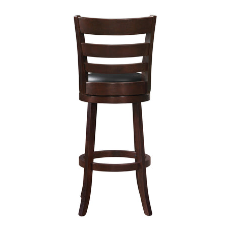 Edmond Dark Cherry Swivel Pub Height Chair by Homelegance at Eve Furniture