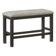 Elias Gray Counter Height Bench by Homelegance at Eve Furniture