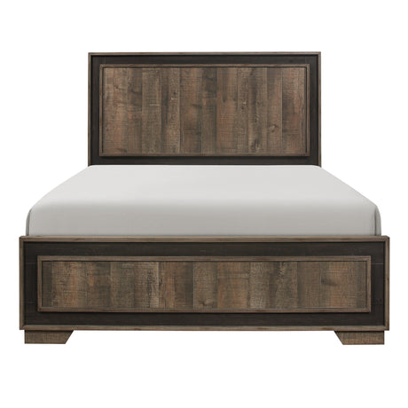 Ellendale Authentic Mahogany Queen Panel Bed by Homelegance at Eve Furniture