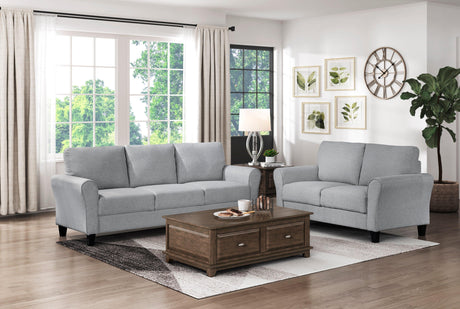 Ellery Dark Gray Loveseat by Homelegance at Eve Furniture