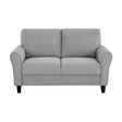 Ellery Dark Gray Loveseat by Homelegance at Eve Furniture