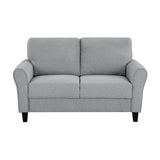 Ellery Dark Gray Loveseat by Homelegance at Eve Furniture