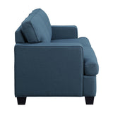 Elmont Blue Loveseat by Homelegance at Eve Furniture