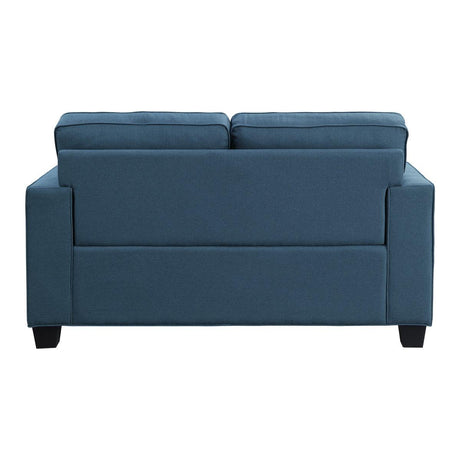 Elmont Blue Loveseat by Homelegance at Eve Furniture