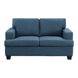 Elmont Blue Loveseat by Homelegance at Eve Furniture