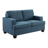 Elmont Blue Loveseat by Homelegance at Eve Furniture