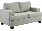 Elmont Khaki Loveseat by Homelegance at Eve Furniture